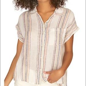 Mod Short Sleeve Boyfriend Shirt | L